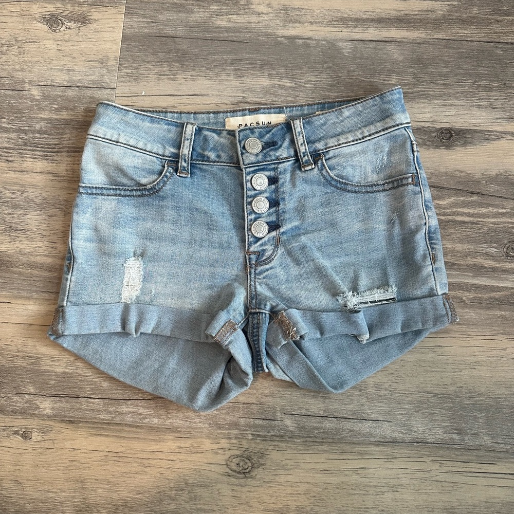 Pacsun Super Stretch Shortie jean shorts